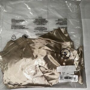 Champagne kids silk robe